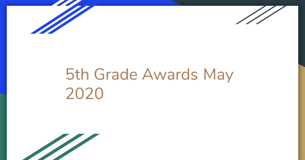 5th Grade Awards Ceremony