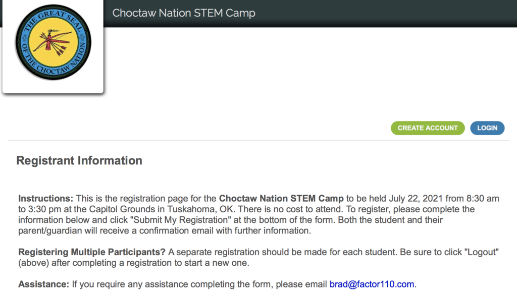 Choctaw STEM Camp